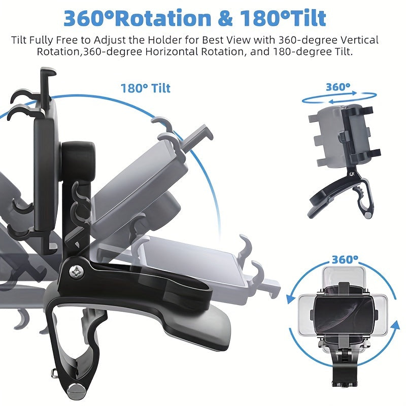 Soporte universal para teléfono de coche con rotación de 360 grados para smartphones