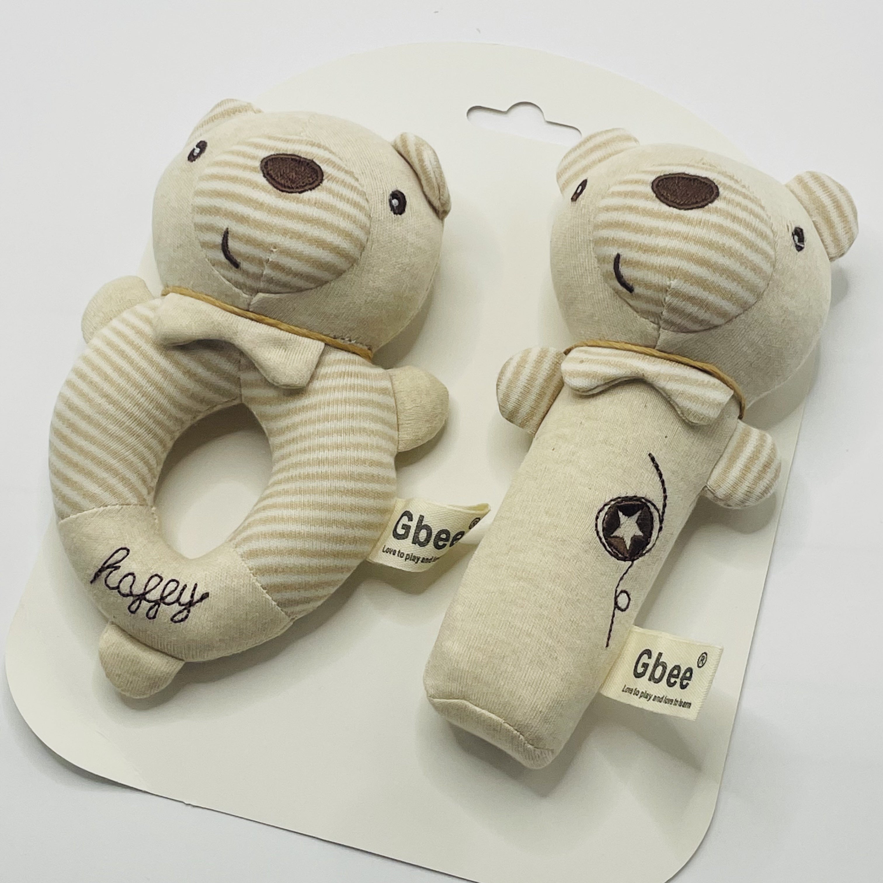 2 ta bolalar uchun tinchlantiruvchi o'yinchoqlar to'plami - qiziqarli qo'l chirqillovchilari, multfilm hayvon dizaynlari bilan, yumshoq polyesterdan tayyorlangan, Halloween va Rojdestvo sovg'alari uchun ideal