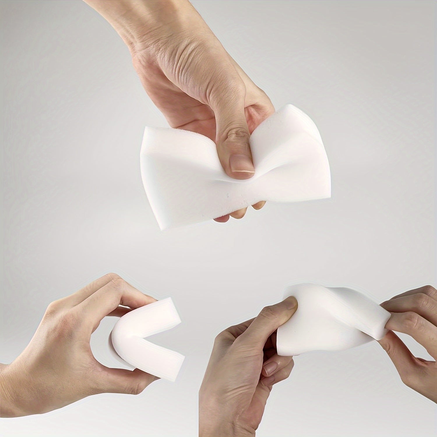 Oq Melamin tozalash gubkalar to'plami devorlar, pechlar, derazalar va hammomlar uchun