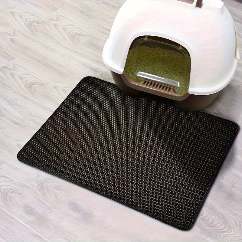 Dual-Layer EVA Cat Litter Mat for Indoor Cleanliness Protection