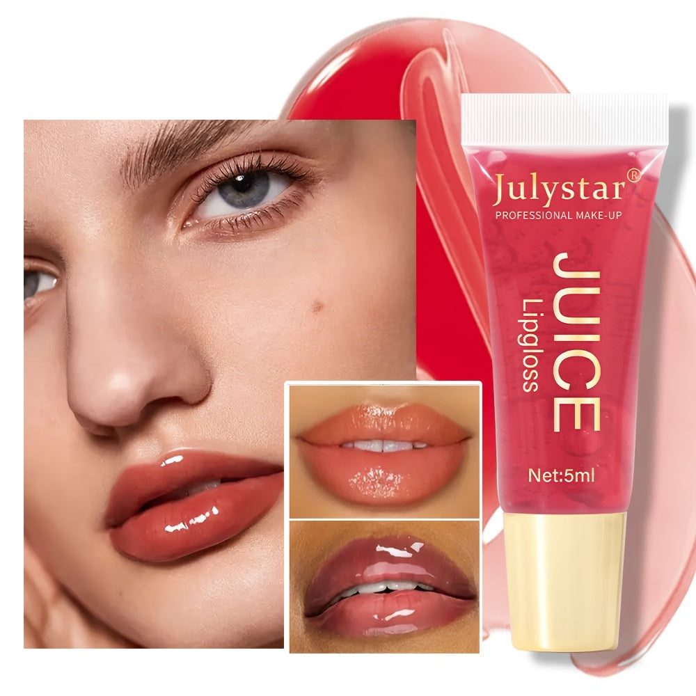 Aceite labial para mujer, brillo labial hidratante, lipstick con acabado húmedo, sabor afrutado