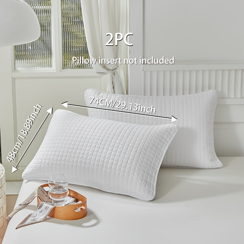 Geometric Pattern Bamboo Fiber Pillow Protector Cover with Envelope Closure Machine Washable Oil and Stain Resistant