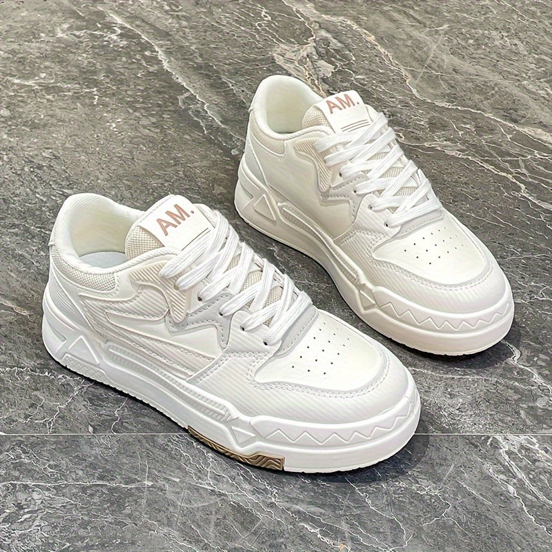 Women's Plus Size Canvas Sneakers with Lace-Up Closure Low Top All-Season