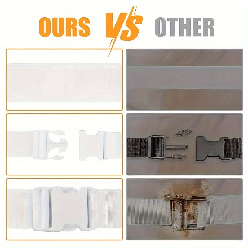 Adjustable Bed Joiner Strap for Twin to King or Twin XL to King Bed Black Polyester 10.06m