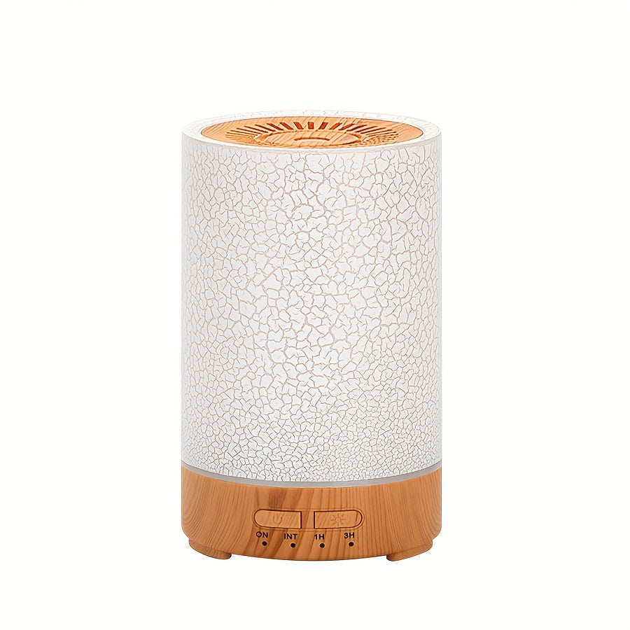 Difusor de aroma mini de 150ml, humidificador de aire con aceites esenciales y luces LED