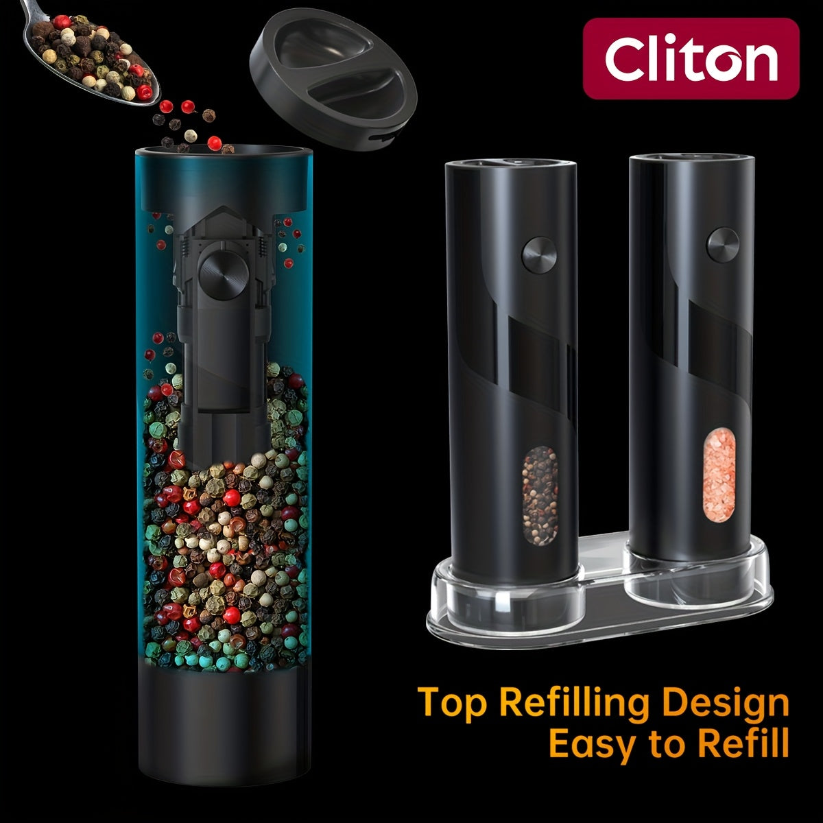 Uy va tashqarida foydalanish uchun sozlanadigan qattiqlik va LED chiroqli elektr murchli maydalagich