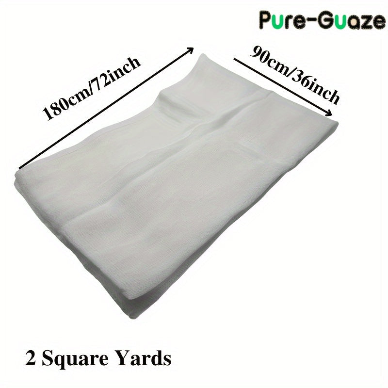 10-sinf Muslin Parchasi - Qahva, Pishloq tayyorlash, Pishirish, Suyuq ichimliklar uchun ko'p maqsadli oshxona filtr - Pishirish aksessuarlari va filtrlar - 2 kvadrat yard qayta ishlatiladigan
