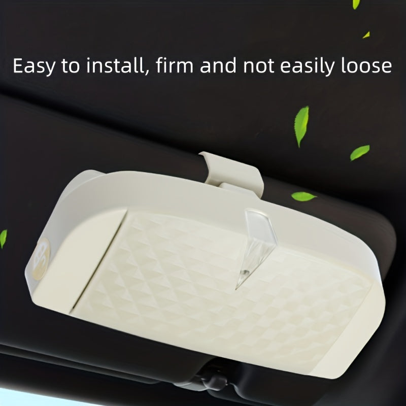 Универсальный магнитный держатель для очков на солнцезащитном козырьке автомобиля, клипса для хранения, черный