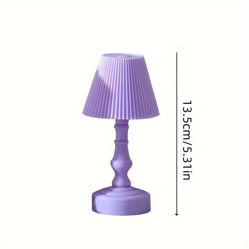 Mini LED Table Lamp for Bedroom Desk Home Decor Christmas Halloween Party Plastic Batteries Included