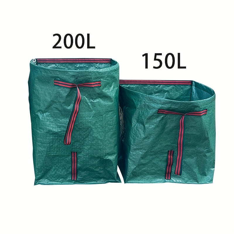 Reusable Yard Waste Bags 150L 200L Half Circle Leaf Collection Bins