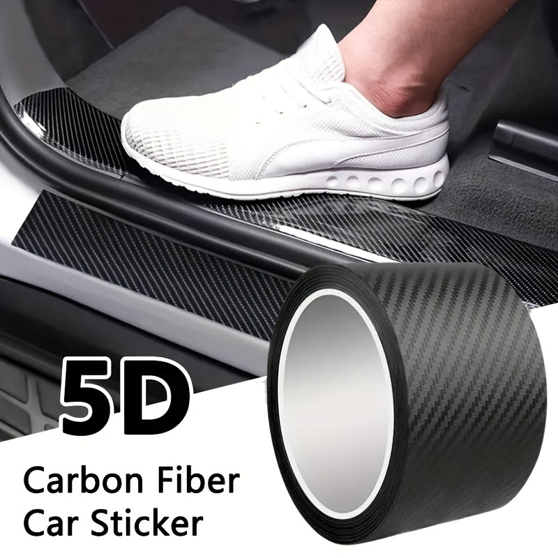 Avtomobilni himoyalash uchun 5D karbon tolasi chekka himoya lentasi, aks ettiruvchi, suv o'tkazmaydigan