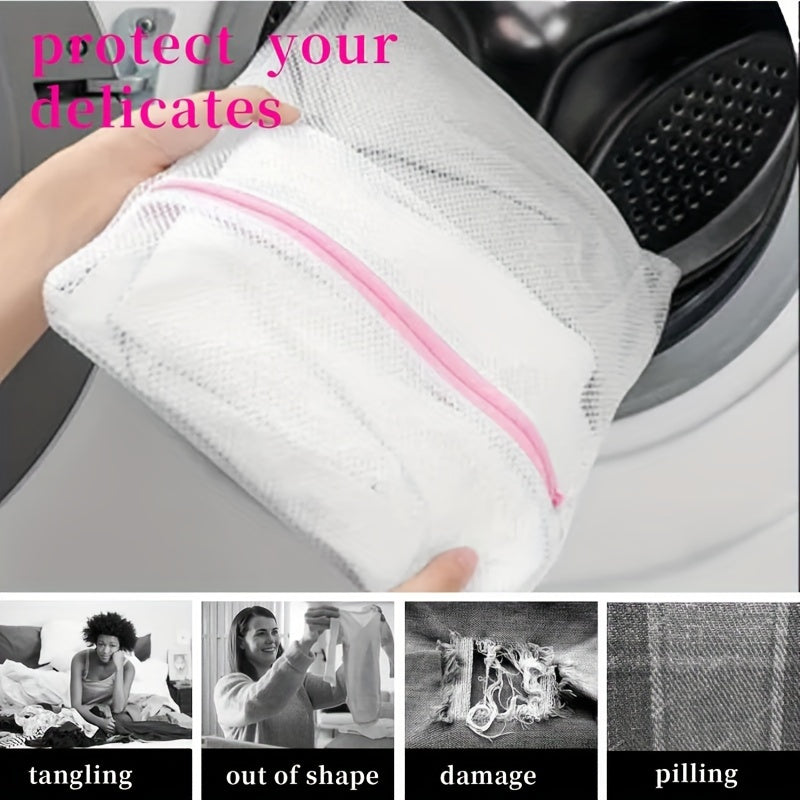 Juego de 6 bolsas de malla para ropa delicada, almacenamiento de viaje, tamaño pequeño 27x37cm