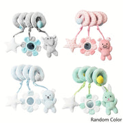 Newborn Baby Activity Toy Set High Contrast Sensory Spiral Hanging Toys for Stroller Bed Crib