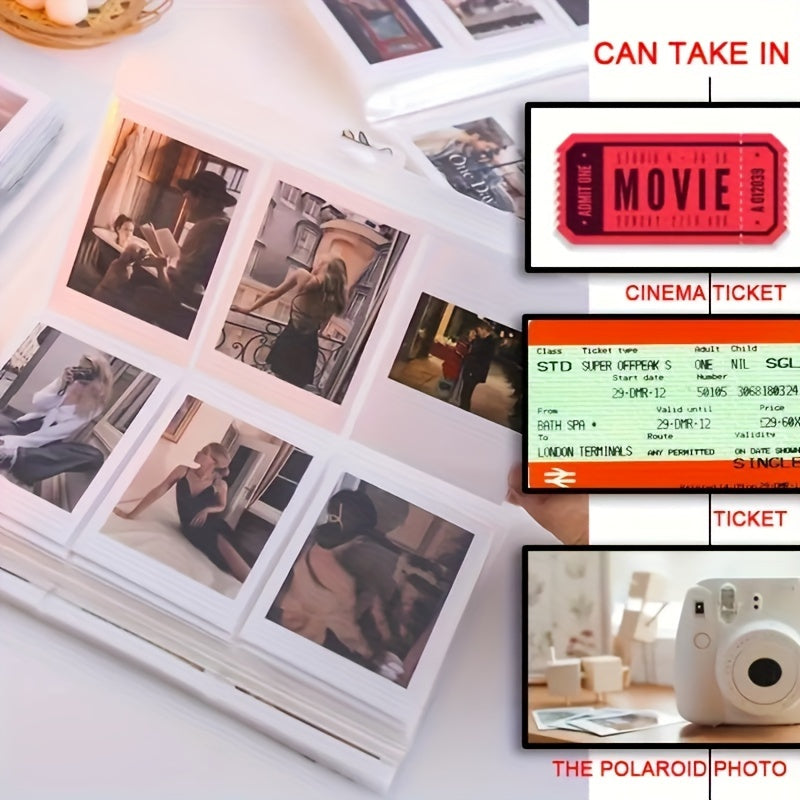 3-Inch Photo Album for Photos Postcards and Memories Gift for Valentine's Day Christmas New Year