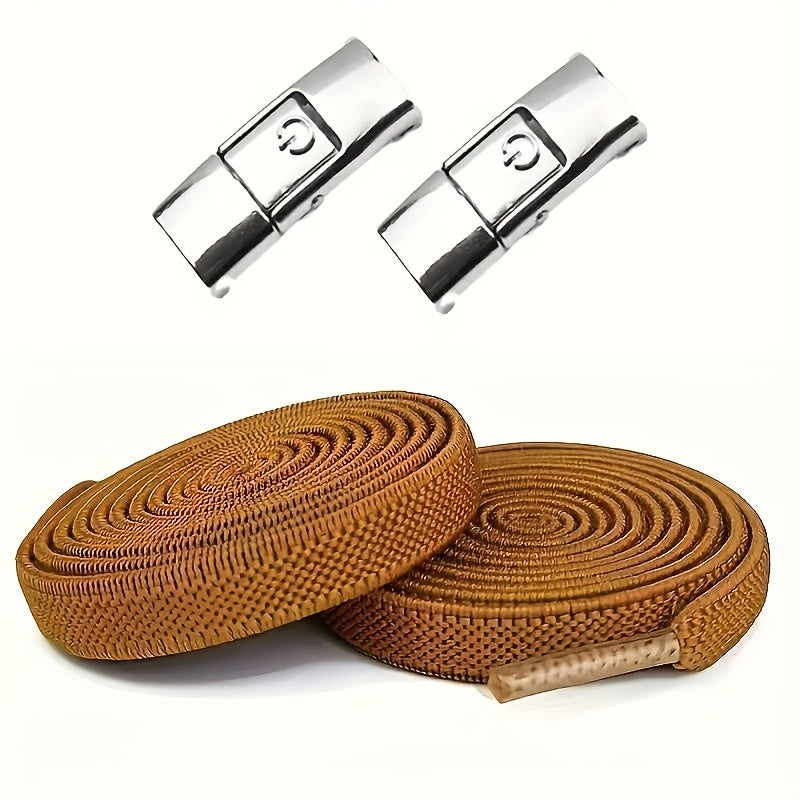 Unisex Polyester Sports Shoelaces Set 4 Pairs Adjustable Lightweight