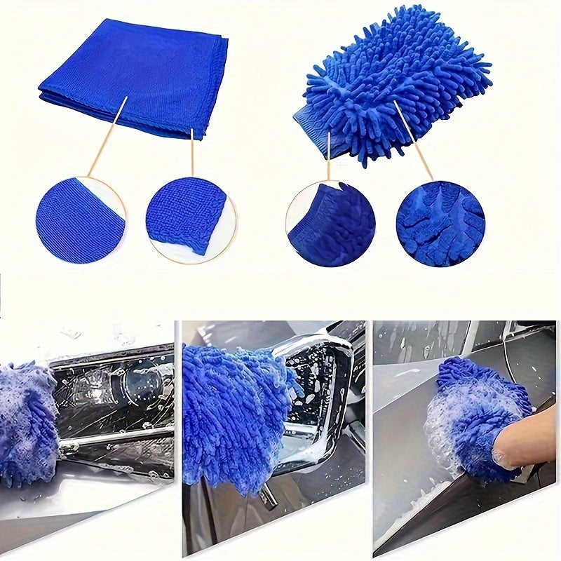 27-Piece Car Cleaning Kit with Brushes and Detailing Accessories