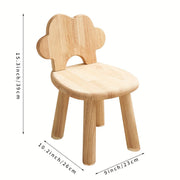 Wooden Stool for Shoes Entryway Small Solid Wood Seat Living Room Use