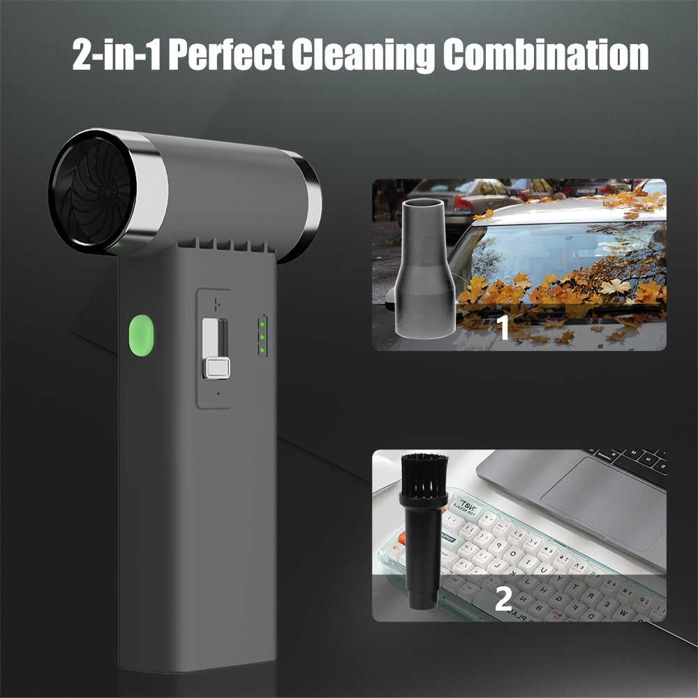 Compact Handheld Fan with Brushless Motor Rechargeable Lithium Battery Indoor Outdoor Cooling