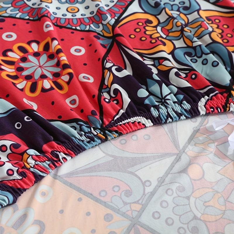 Печатный чехол для футонов без рукавов для защиты мебели в спальне, офисе или гостиной.