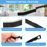 Set of 8 Multi-Purpose Gap Cleaning Brushes Hard Bristles for Grout, Kitchen, Bathroom