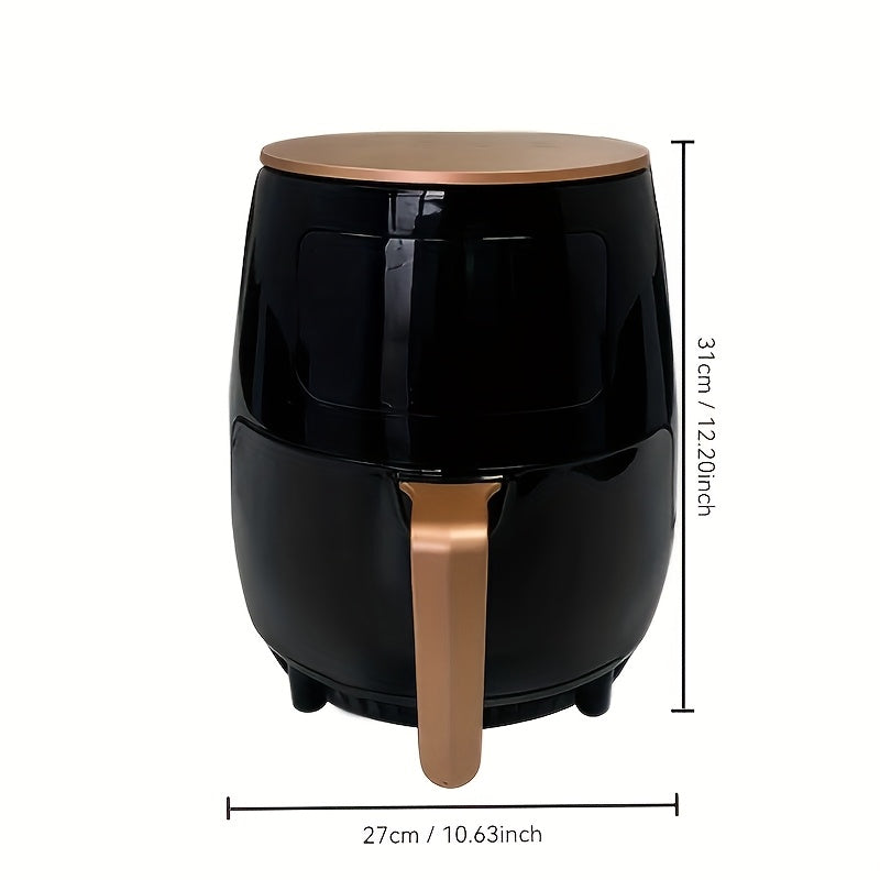 Katta 4.5L sig‘imli havo fritüri, tutunsiz, teginish bilan boshqariladigan, yog‘siz pishirish