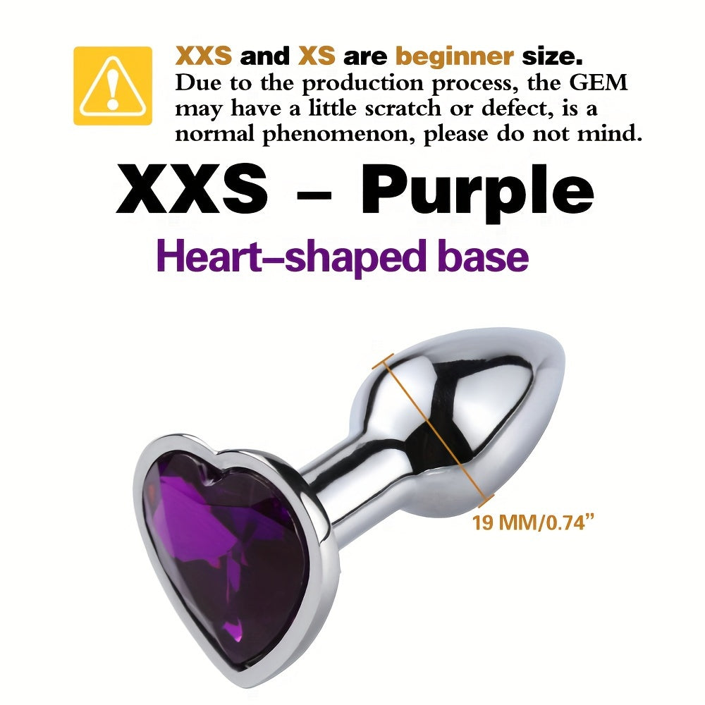 Adult Unisex Gold Gemstone Butt Plug Small Beginner Sex Toy