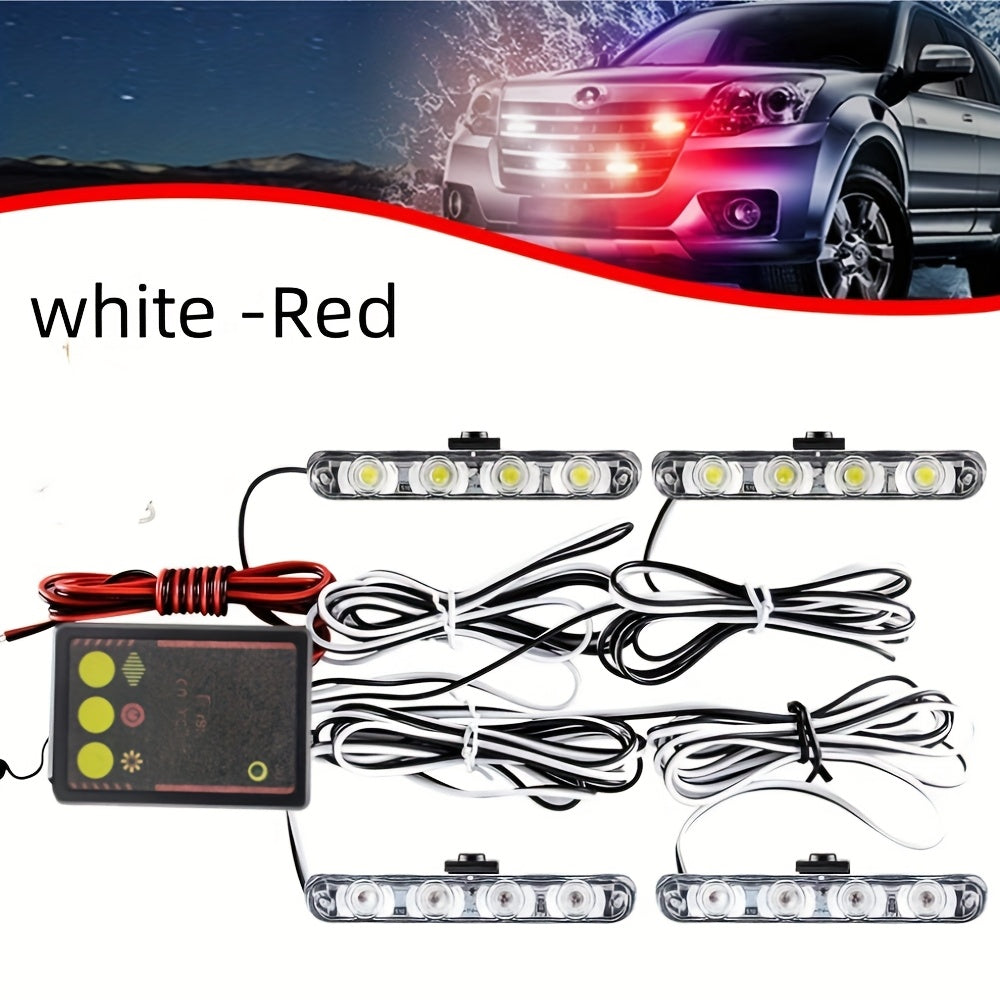 4X4 LED yuzaga o'rnatiladigan grille chiroq, yuk mashinalari uchun, yorqin oq, 36W, 12V, off-road