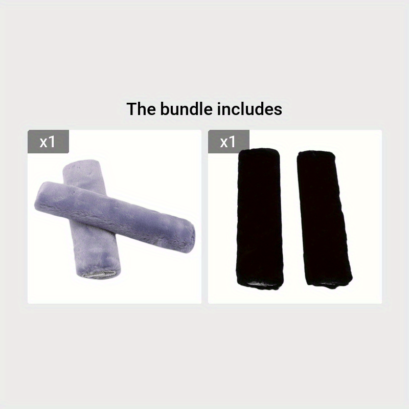 Unisex Plush Car Safety Belt Covers Shoulder Protectors Winter Interior Accessories