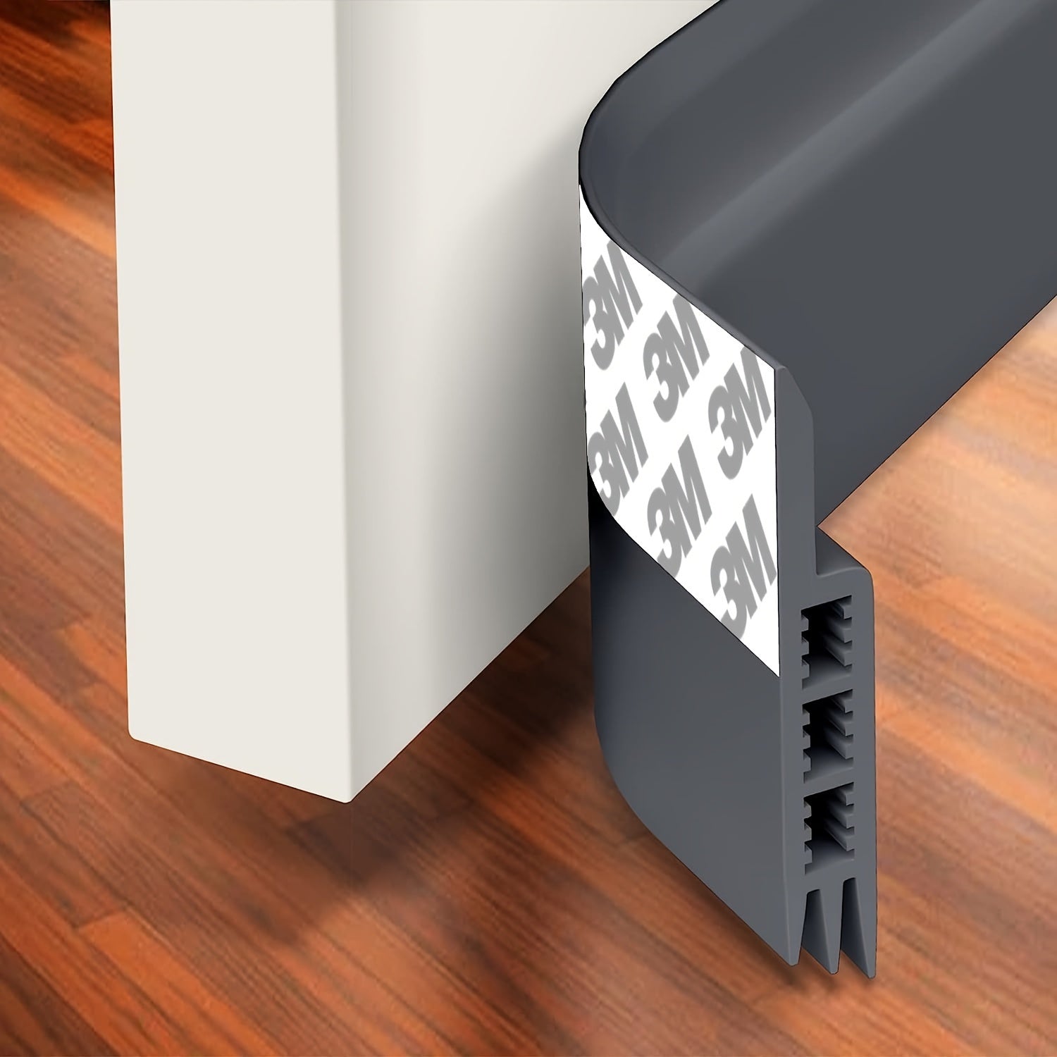 Silicone Weatherproof Door Sweep Draft Stopper for Doors and Windows