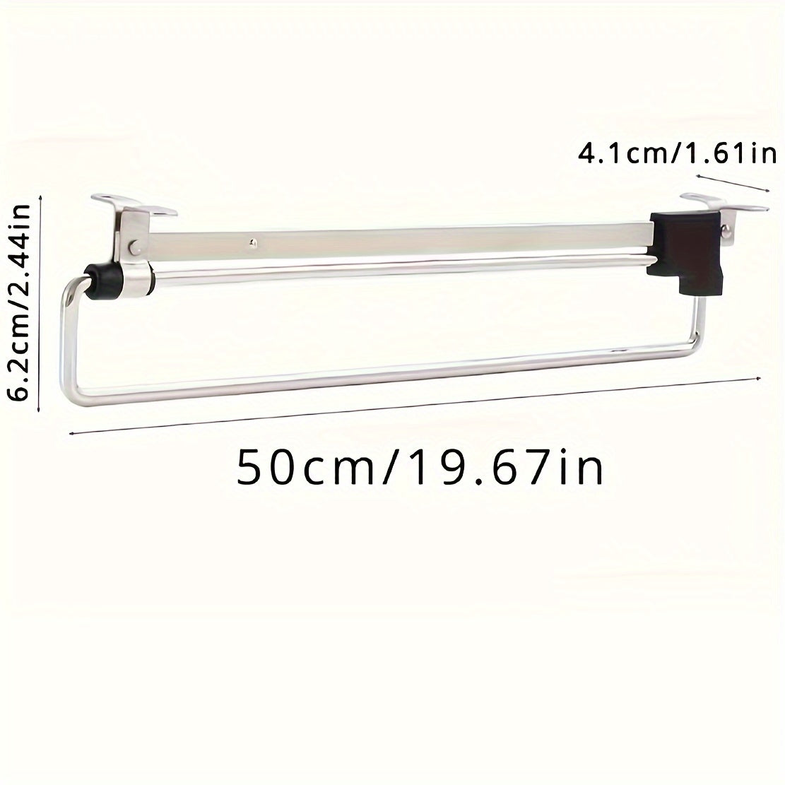 Percha de ropa extraíble en acero pulido Organizador de armario que ahorra espacio para espacios pequeños