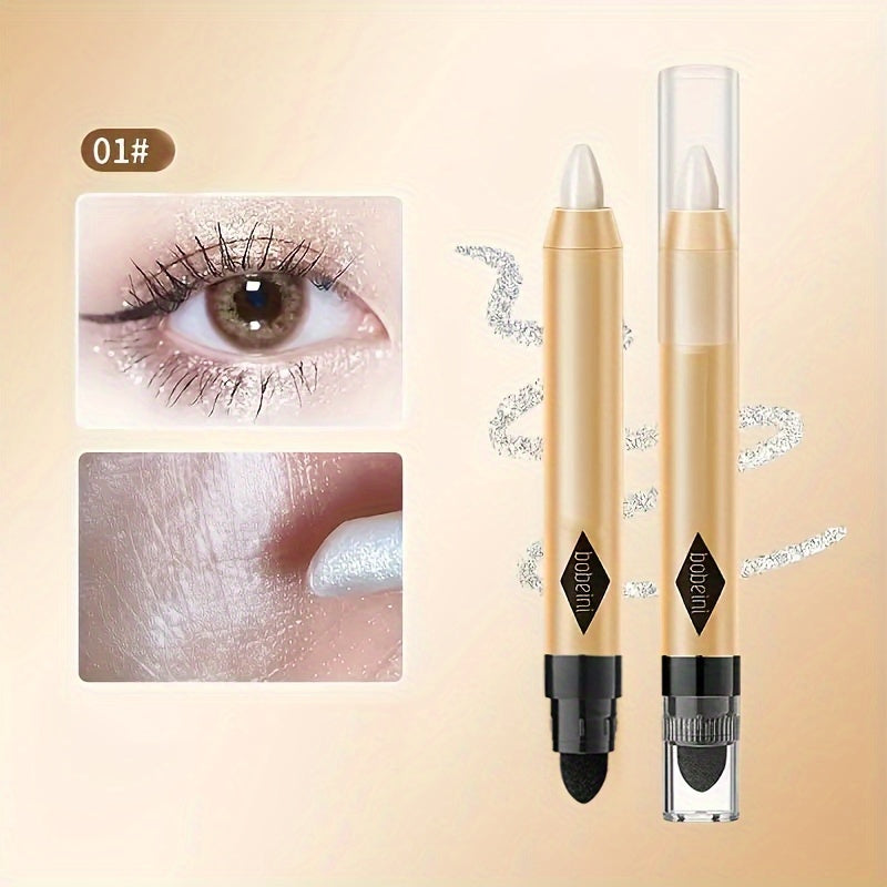 Set of 5-8 Dual-Ended Glitter Eyeshadow Pencils for Natural and Shimmery Finish