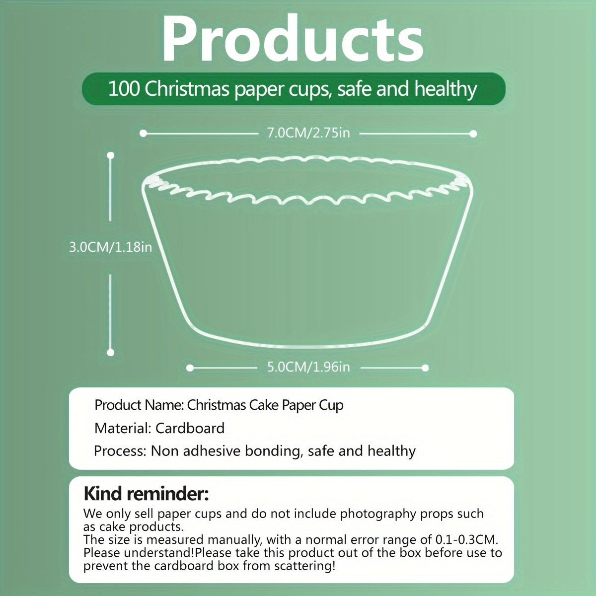 100-Piece Cake and Muffin Paper Set with Hawaiian Pattern for Parties