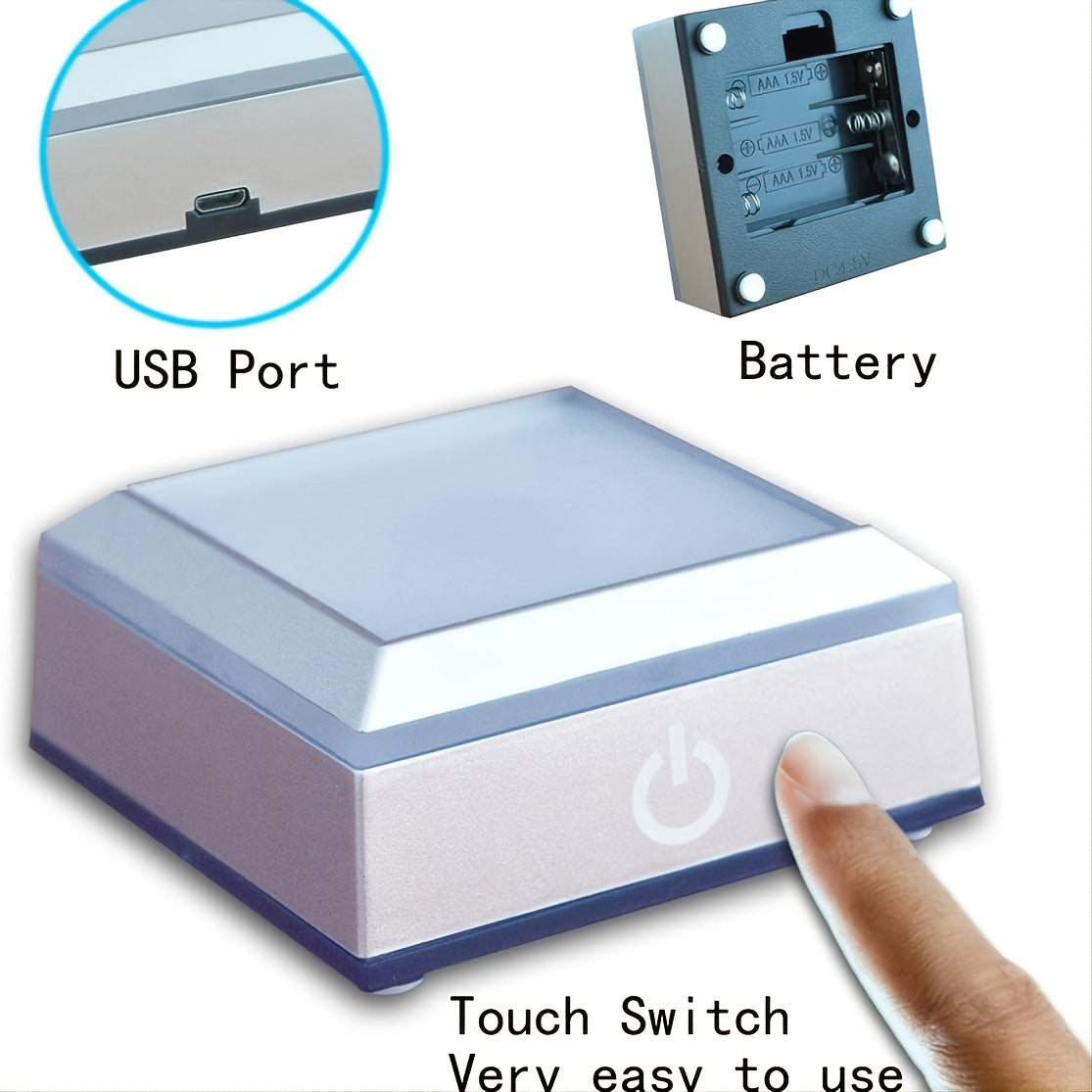 3D Gül Kristall Bola Kechki Chiroq LED Rangli Lampa Romantik Gül Sovg‘asi Bayramlar va Maxsus Tadbirlar uchun