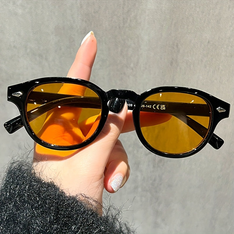 Mushukko'z moda ko'zoynaklari retro tortoiseshell anti-chiroyli dumaloq ramka kichik rang-barang linzalar partiyalar uchun