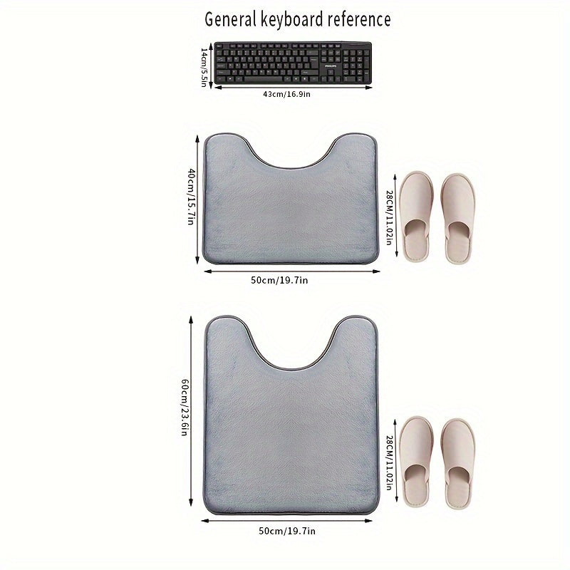 Yuqori zichlikdagi gubka bilan quruq va yopishqoq bo'lmagan vannaga va dush uchun mato
