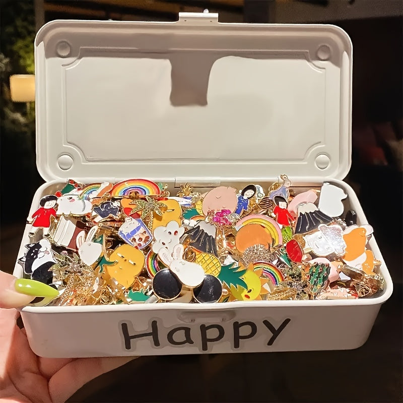 Set of 30 Alloy Pins for Backpacks Hats and Clothes Kids Girls Gift