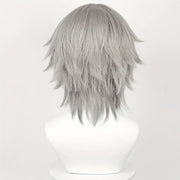 Gray Cosplay Wig with Bangs for Parties and Special Occasions