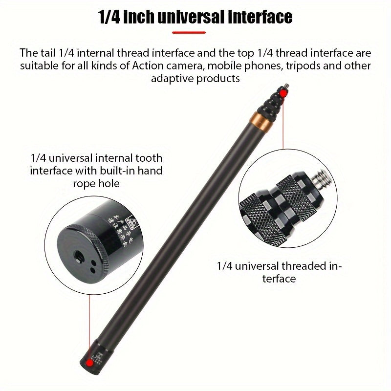 290cm Carbon Fiber Selfie Stick for Insta360 X3 One X2 One RS