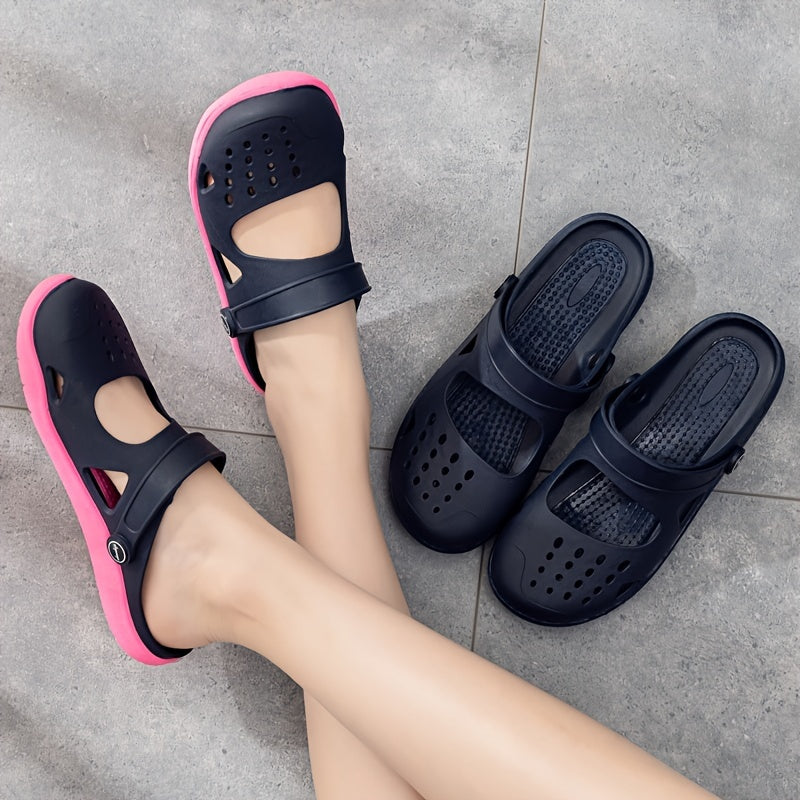 Women’s Waterproof Breathable Flat Clogs Slippers Non Slip Lightweight Durable