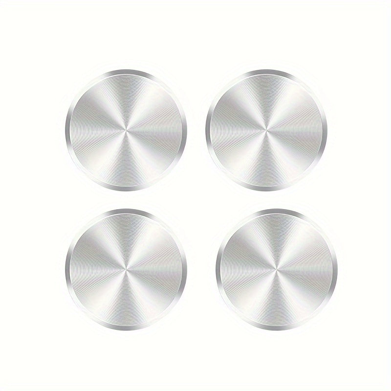 4pcs Magnetic Metal Car Phone Holder Plates for Support and Navigation