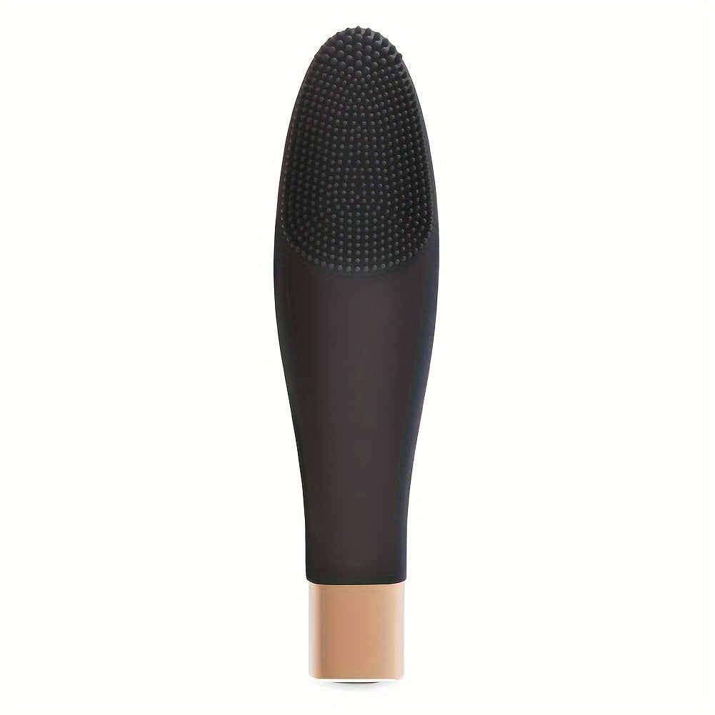 Qayta zaryadlanadigan yumshoq tuklari bilan elektr silikon yuz tozalash cho'tkasi.