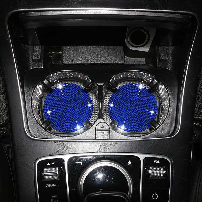 2-Piece Silicone Car Cup Mat Universal Anti-Slip Water Cup Holder Insulation