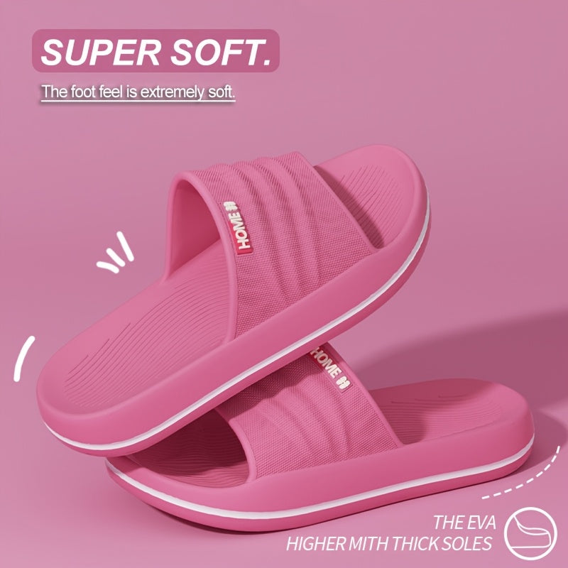 Zapatillas de interior para hombre con suela gruesa de EVA, antideslizantes, antimanchas, casuales, minimalistas, para todas las estaciones