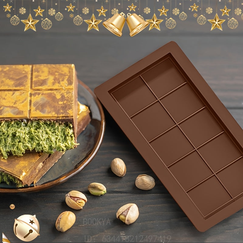 Silicone Candy Mold Set for Chocolate Bars with Scraper, 1-3 Pieces, Large Size