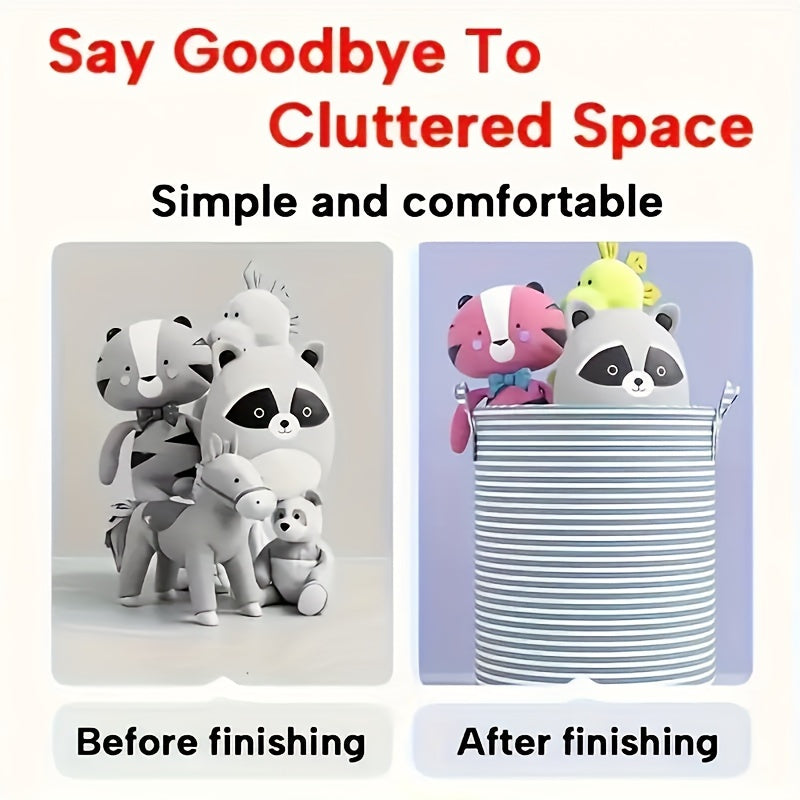 Тканевая корзина для белья с ручками, складной контейнер для хранения одежды, игрушек, ванной, прямоугольный органайзер