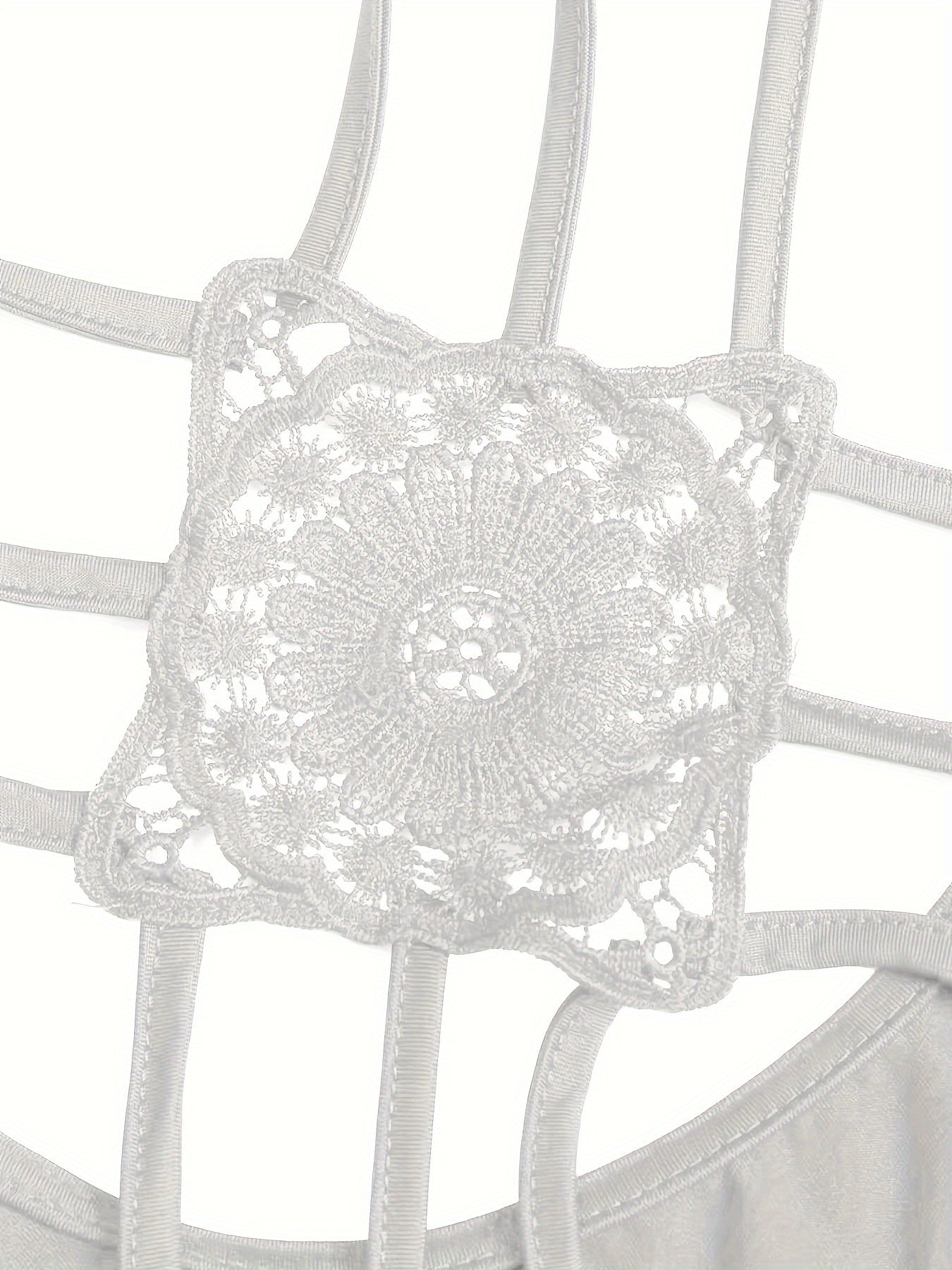 Top sin mangas de talla grande para mujer con encaje negro, casual, bohemio, verano