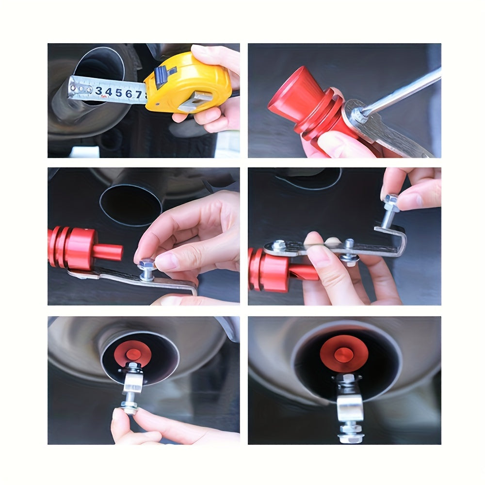Universal Car Motorcycle Exhaust Noise Enhancer With Colorful Turbo Sound Whistles