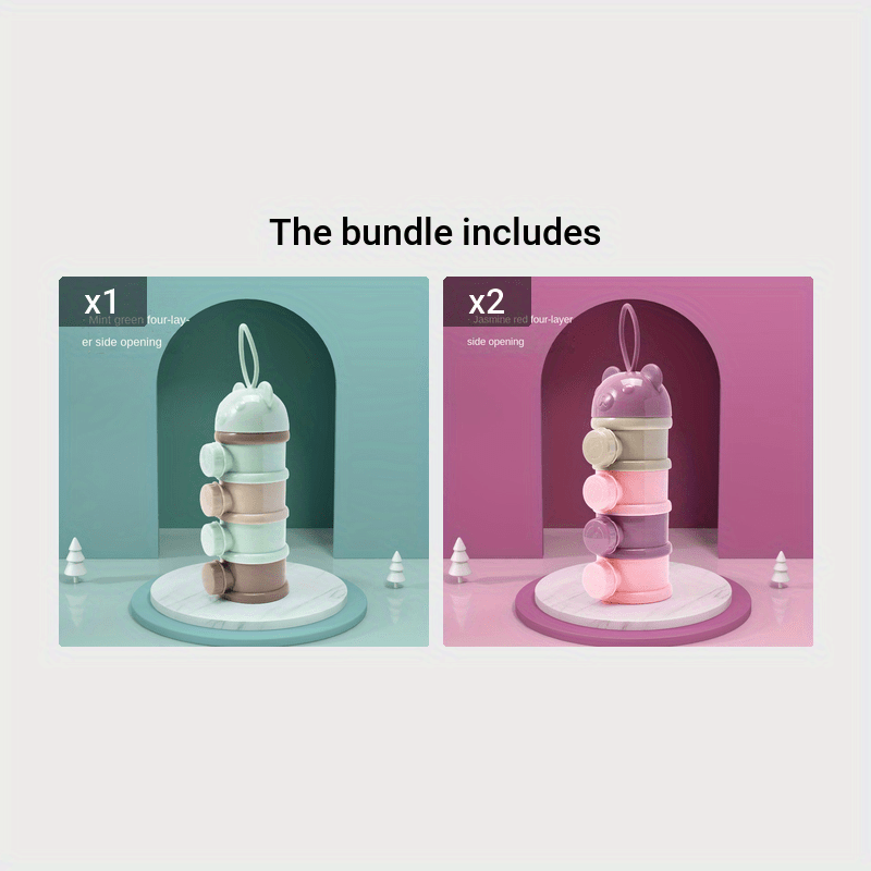 Storage Box for Formula Milk and Snacks, Multi-Purpose Food Container