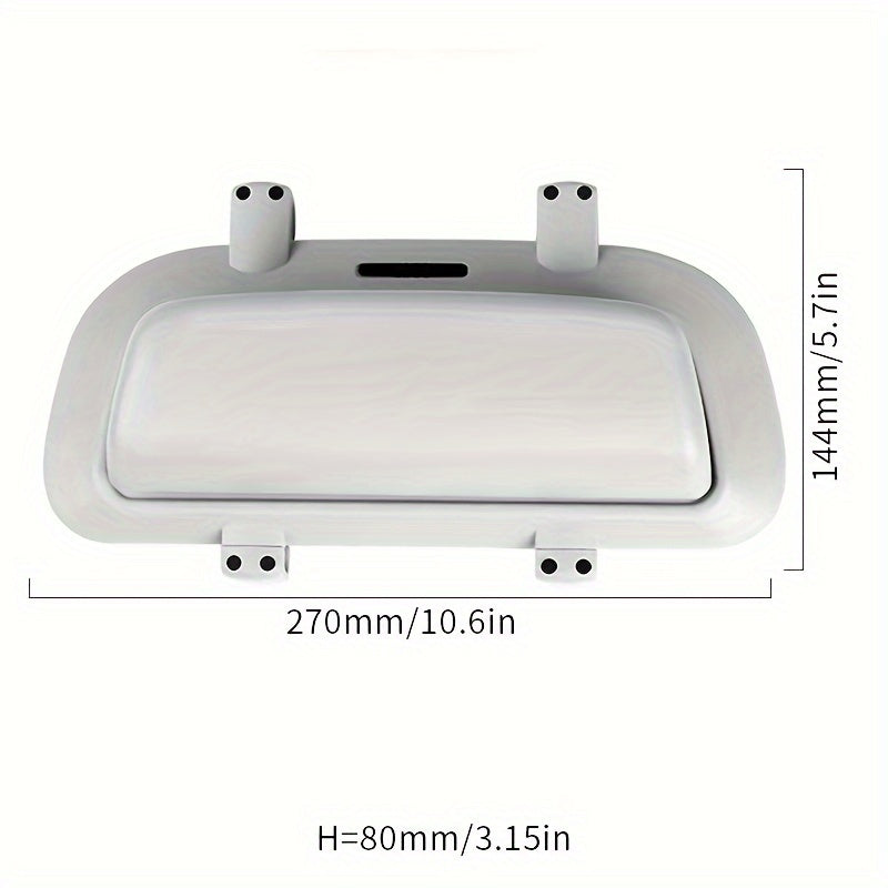 Universal avtomobil quyosh nuri visorining quyoshdan saqlovchi shisha qutisi saqlash va klip bilan