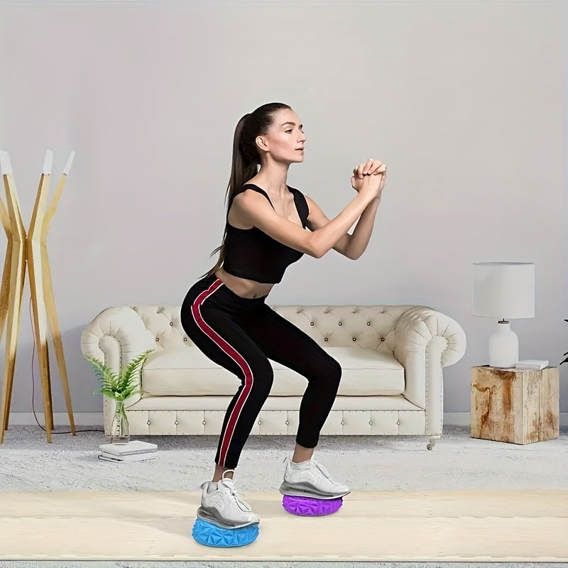 1 шт. ПВХ йога-мяч для балансировки, массажа ног и снятия стресса - подходит для йоги, пилатеса, гимнастики - взрослый, 1 упаковка